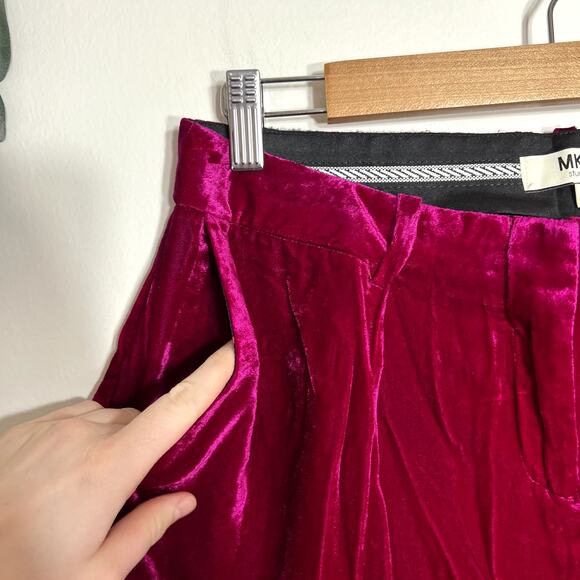 MKT Studio Pink Velvet Pants - Picture 2 of 8
